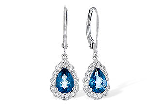 H273-25995: EARR 1.48 TW LONDON BLUE TOPAZ 1.63 TGW